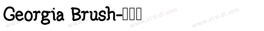 Georgia Brush字体转换